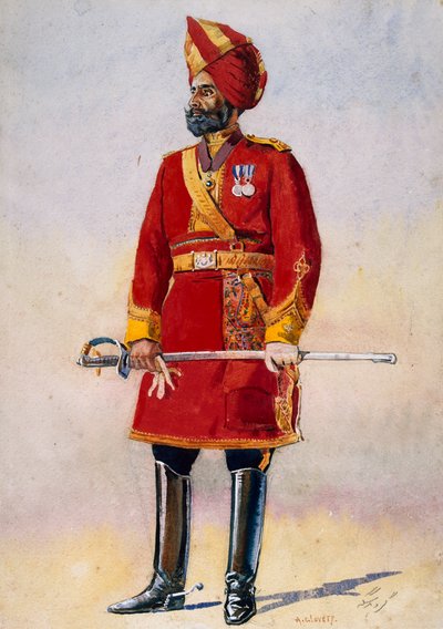 The Commandant of the Bharatpur Infantry, illustration for 